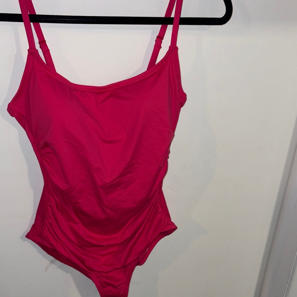 Shade & Shore Bright Pink Girls One-Piece Swimsuit